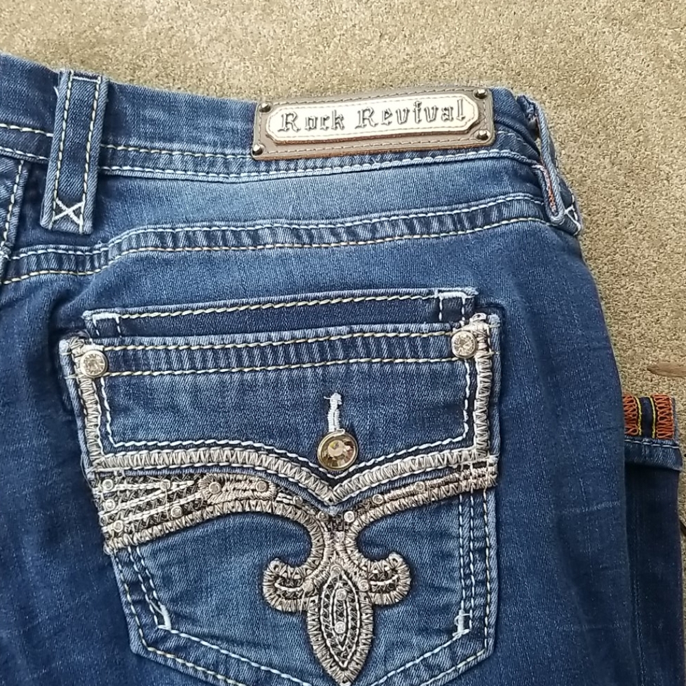 Rock revival crop Capri pants